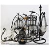 Image 1 : BOX OF WROUGHT IRON DECORATIVE CANDLE HOLDERS