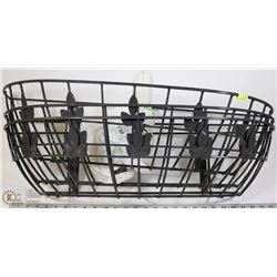 SET OF 3 LARGE WROUGHT IRON PLANTER WITH