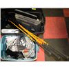 Image 1 : TOTE OF ASSORTED CABLES SOLD WITH TOTE OF