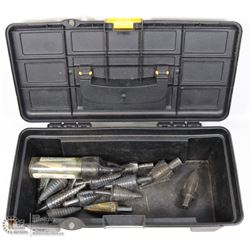 TOOLBOX WITH 16 PIECES OF MULTI DIAMETER STEP