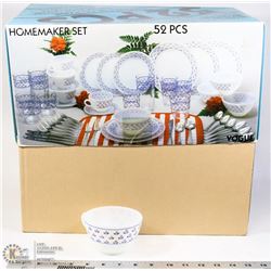 VINTAGE 52 PC DINNER WARE SET IN ORIGINAL BOX