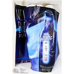 A PAIR OF 6 FEET LONG BUD LIGHT VINYL DISPLAYS
