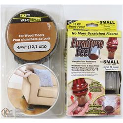 FLAT OF FURNITURE FLOOR PROTECTORS