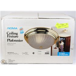 NEW NOMA 3 LIGHT CEILING FIXTURE