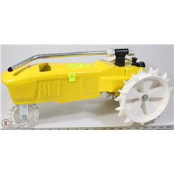 CAST IRON ACE YELLOW TRACTOR SPRINKLER