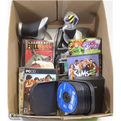 BOX W/THRUSTMASTER COMPUTER GAMING