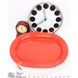 SMALL MANTLE CLOCK & CLOCK FOR FAVORITE PICTURES