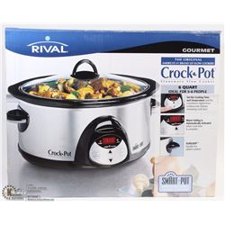 RIVAL GOURMET SMARTPOT 6QUART CROCK POT