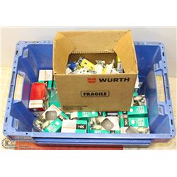 BIN WITH BULBS & SWITCHES