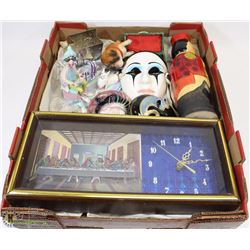 FLAT W/MASKS, ART GLASS, LAST SUPPER