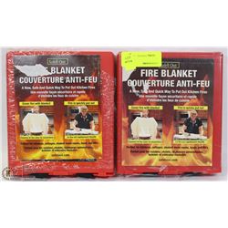 LOT OF TWO FIRE BLANKETS