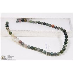 #25-NATURAL INDIA AGATE LOOSE BEAD NECKLACE 15"