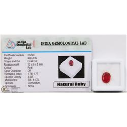 #29-NATURAL RED RUBY 4.85 CTS