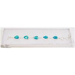 #23-AUSTRALIAN TRIPLE OPAL GEMSTONE BRACELET