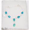 Image 1 : #19AUSTRALIAN TRIPLE OPAL GEMSTONE NECKLACE