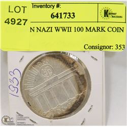 GERMAN NAZI WWII 100 MARK COIN