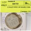Image 1 : GERMAN NAZI WWII 100 MARK COIN