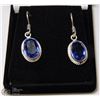 Image 1 : #7-IOLITE GEMSTONE EARRINGS