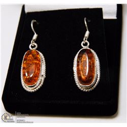 #15-BALTIC AMBER GEMSTONE EARRINGS