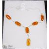 Image 1 : #13-BALTIC AMBER GEMSTONE NECKLACE