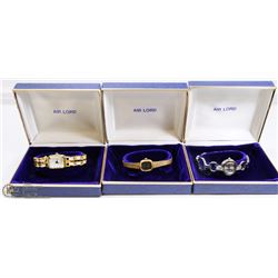 LOT OF 3 LADIES WATCHES