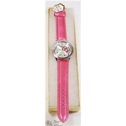 HELLO KITTY WATCH WITH PINK STRAP