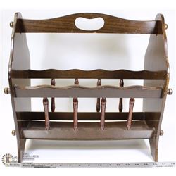 WOOD MAGAZINE RACK