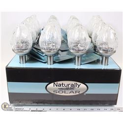 CASE OF 16 SOLAR PATHWAY LIGHTS
