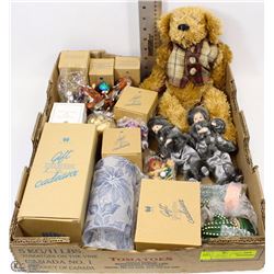 FLAT OF AVON COLLECTIBLES AND CANDLES