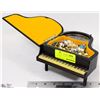 Image 1 : PIANO MUSICAL JEWELRY BOX WITH CONTENTS