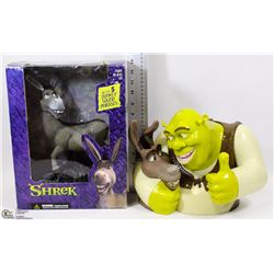 FLAT WITH TALKING SHREK COOKIE JAR & TALKING