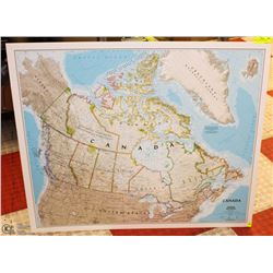 MAP OF CANADA MOUNTED