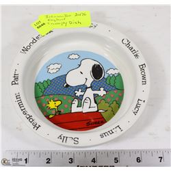 JOHNSON BROS ENGLAND SNOOPY & WOODSTOCK DISH