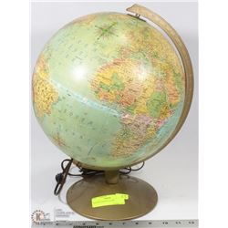 VINTAGE LIGHTED GLOBE