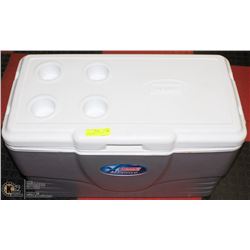 LARGE COLEMAN COOLER W/4 CUPHOLDERS