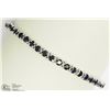 Image 1 : STERLING SILVER SAPPHIRE TENNIS BRACELET