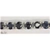 Image 2 : STERLING SILVER SAPPHIRE TENNIS BRACELET