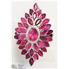 Image 1 : STERLING SILVER RUBY HEAVY RING