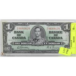 1937 KING GEORGE DOLLAR BILL