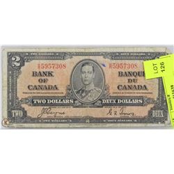 1937 CANADIAN $2 BILL