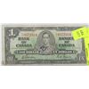Image 1 : 1937 CANADIAN $1 BILL
