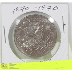 MANITOBA 1870 - 1970 CANADIAN CENTENIAL $1 COIN