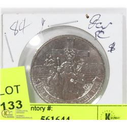 1984 JACQUES CARTIER $1 COIN