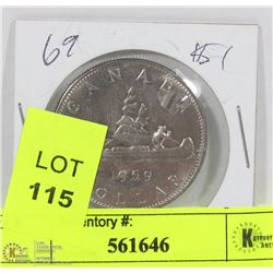 1969 CANADIAN $1 COIN