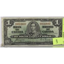 1937 CANADIAN $1.00 BILL