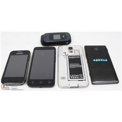 LOST AND FOUND BAG OF ASSORTED CELL PHONES