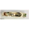 Image 3 : 10K YELLOW GOLD GREEN DIAMOND SOLITAIRE RING