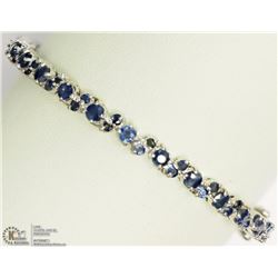 STERLING SILVER SAPPHIRE BANGLE