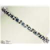 Image 1 : STERLING SILVER SAPPHIRE BANGLE