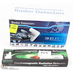 RADAR DETECTOR SOLD WITH RADIATION DETECTOR